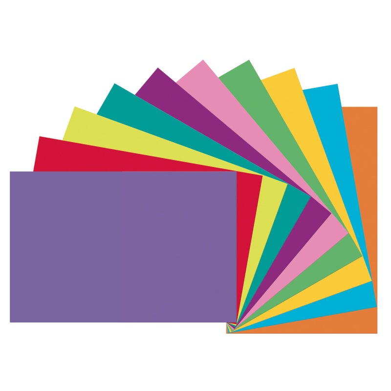 Tru-RayÂ® Construction Paper, 50% Recycled, Assorted Colors, 12" x 18", Pack of 50 Sheets - Image 2